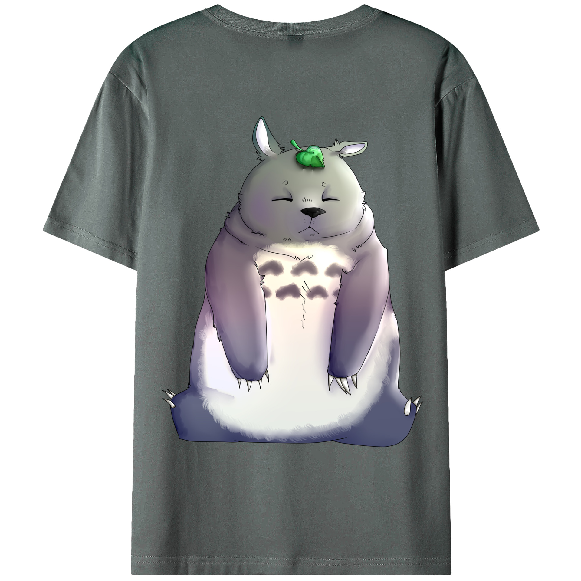 （画像用） となりのトトロ 草壁メイ 草壁サツキ My Neighbor Totoro Satsuki Kusakabe Mei Kusakabe 綿100％ メンズ半袖Tシャツ（バックプリント） 通気性
